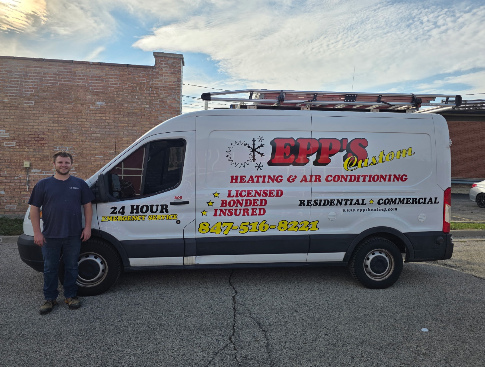 Epp’s Custom Heating & Air team/work photo